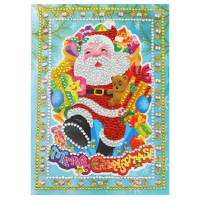 Set van 5 diamond painting kerstkaarten 